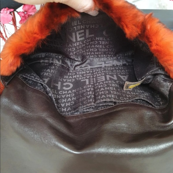 💯 Chanel Classic Bag No Flap Orange Rabbit - Picture 4 of 8